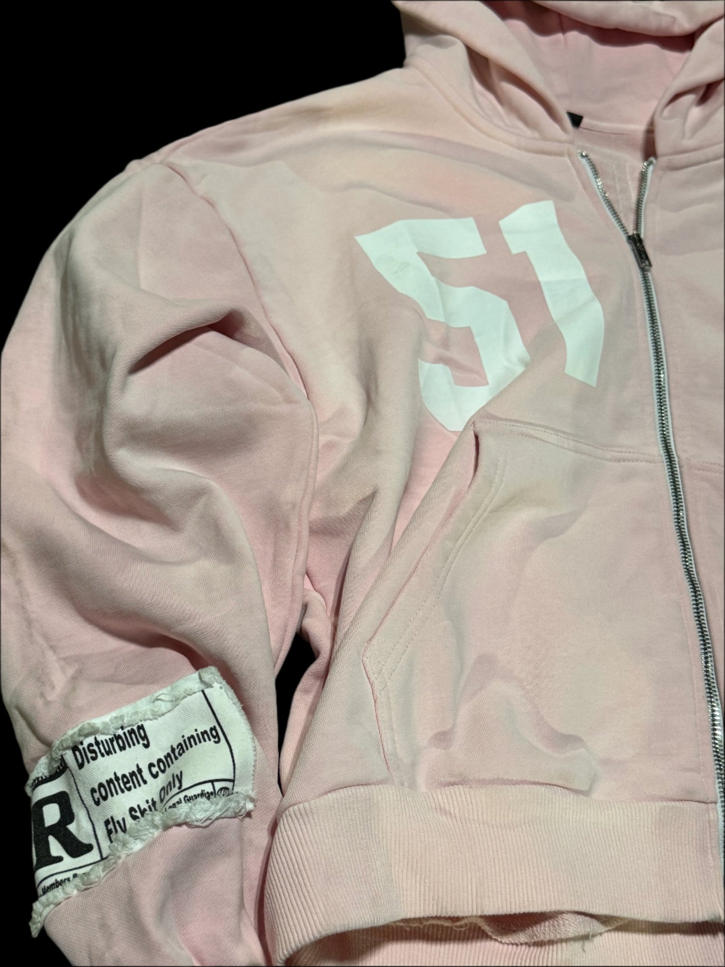 Pink "INVADED HEARTZ" Zip up